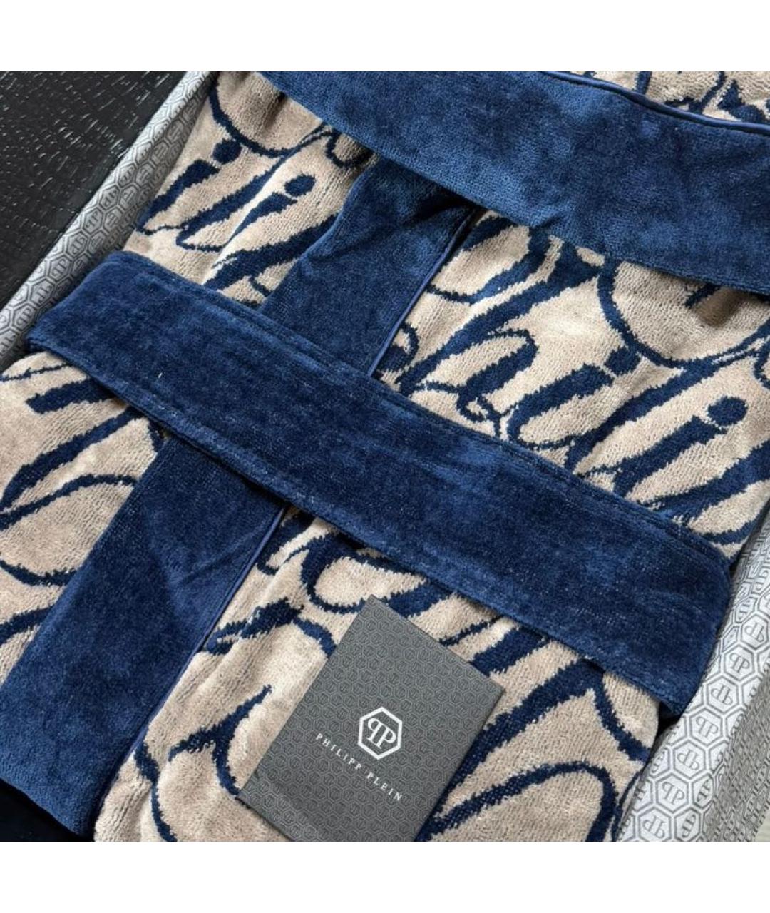 PHILIPP PLEIN Темно-синий халат, фото 2