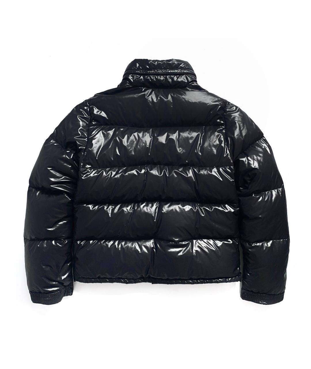 MONCLER Черный полиэстеровый пуховик, фото 2