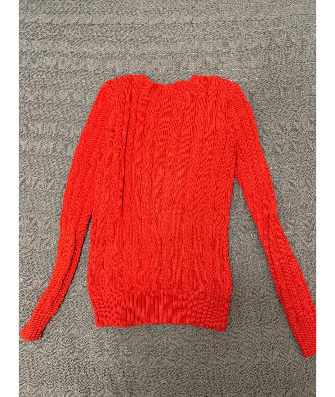 POLO RALPH LAUREN Красный хлопковый джемпер / свитер, фото 3