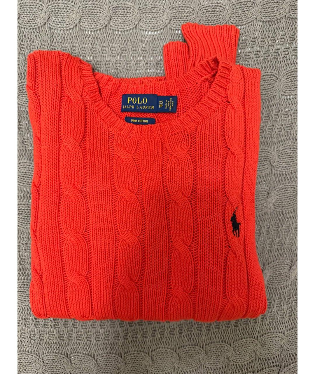 POLO RALPH LAUREN Красный хлопковый джемпер / свитер, фото 5