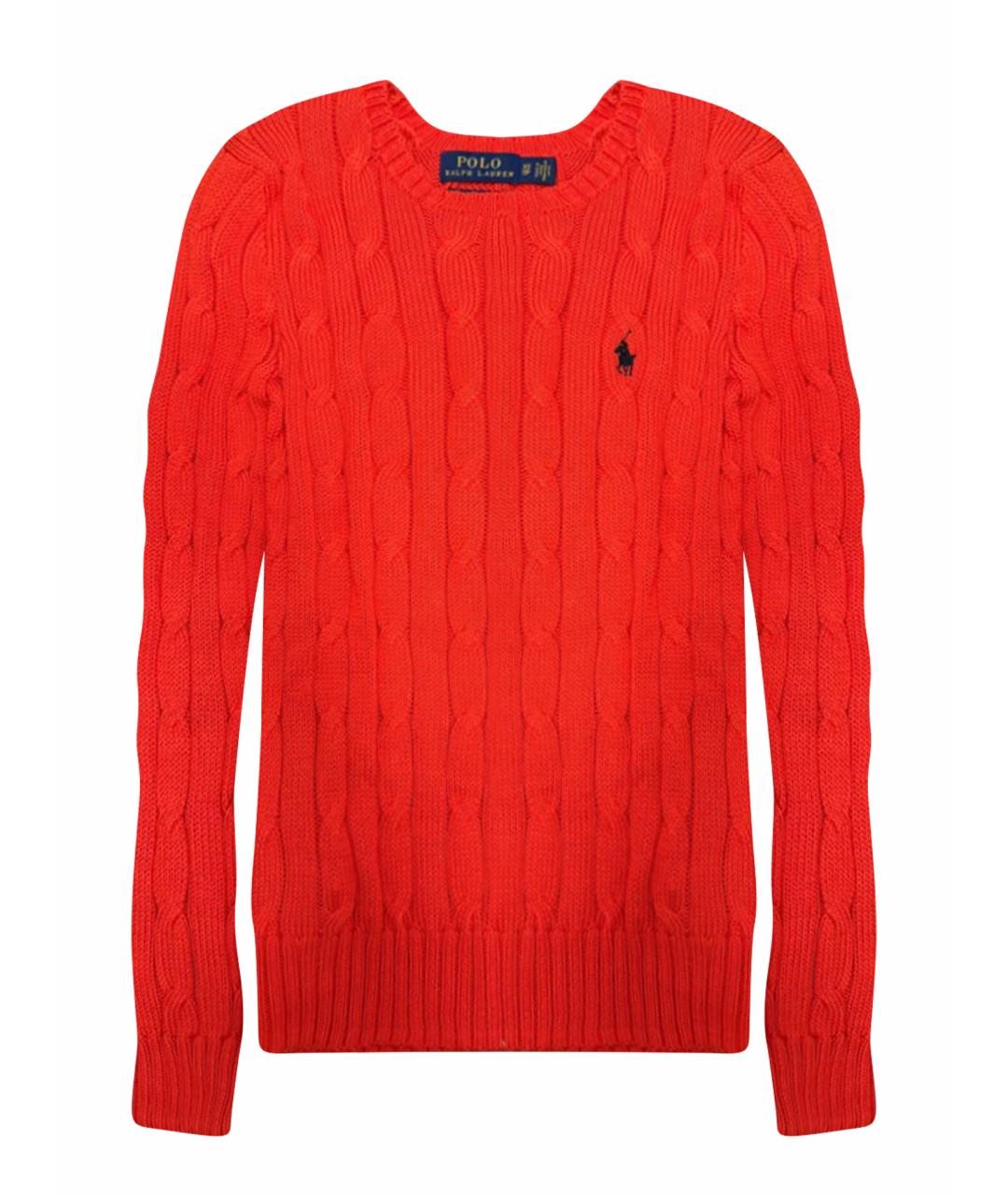 POLO RALPH LAUREN Красный хлопковый джемпер / свитер, фото 1