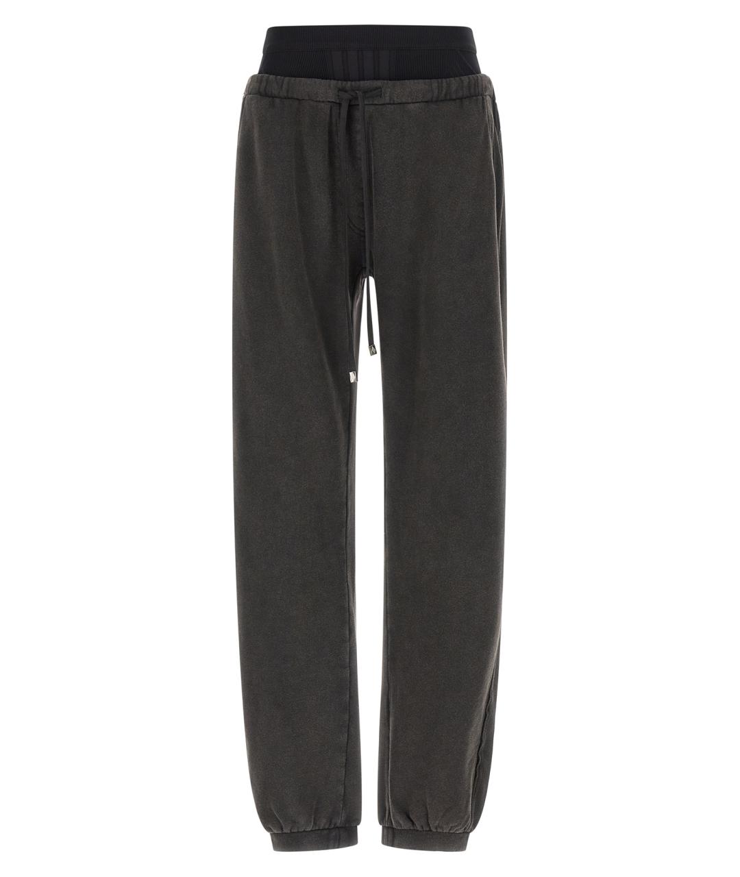 THE ATTICO Черные хлопковые прямые брюки, фото 1