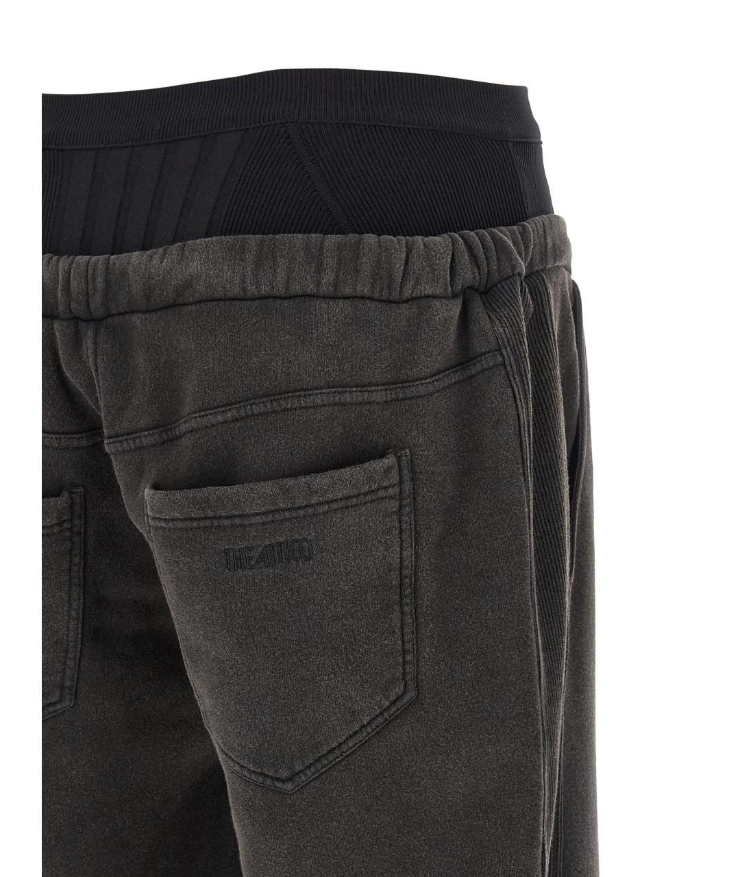 THE ATTICO Черные хлопковые прямые брюки, фото 4