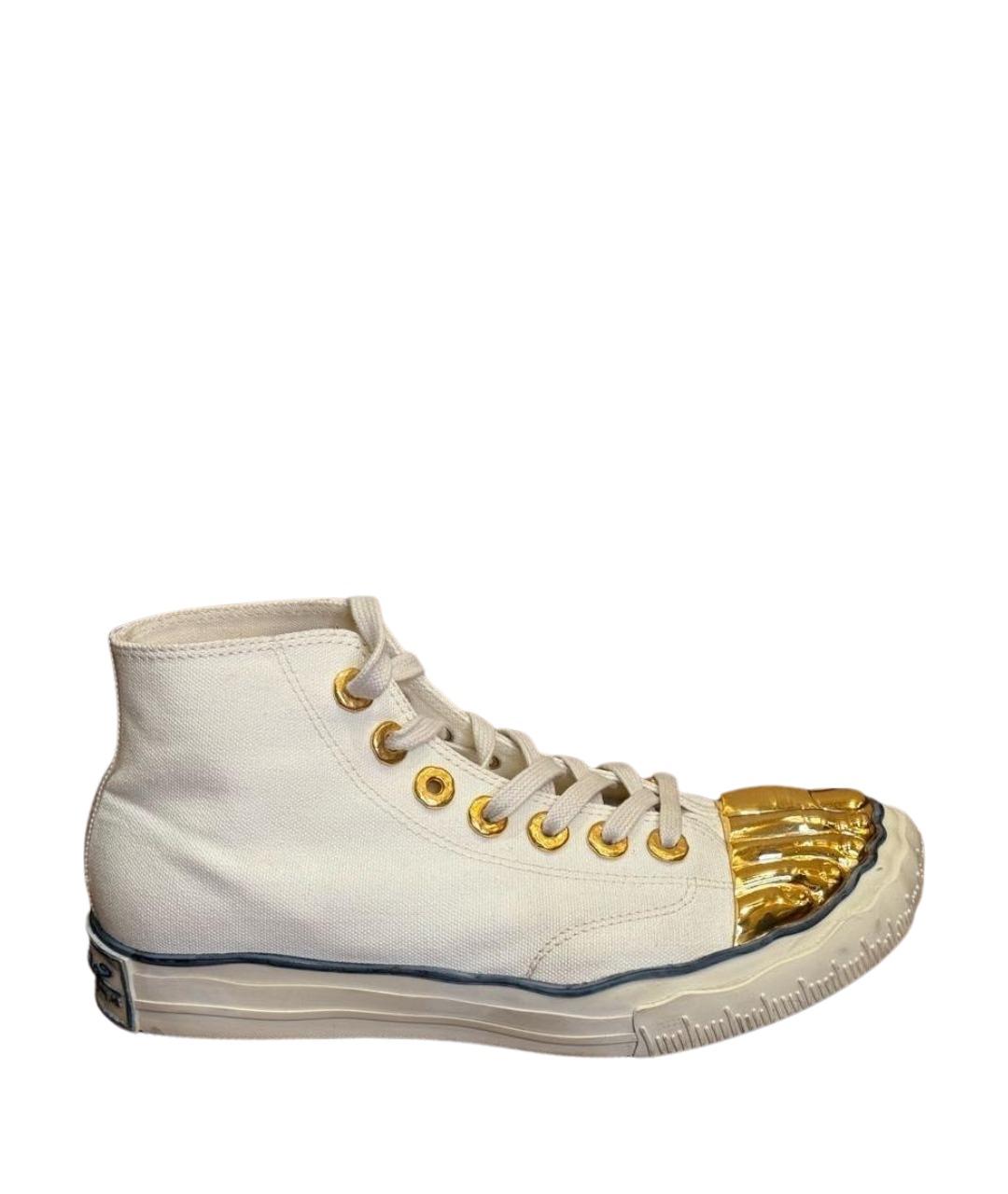 SCHIAPARELLI Белые текстильные кеды, фото 1