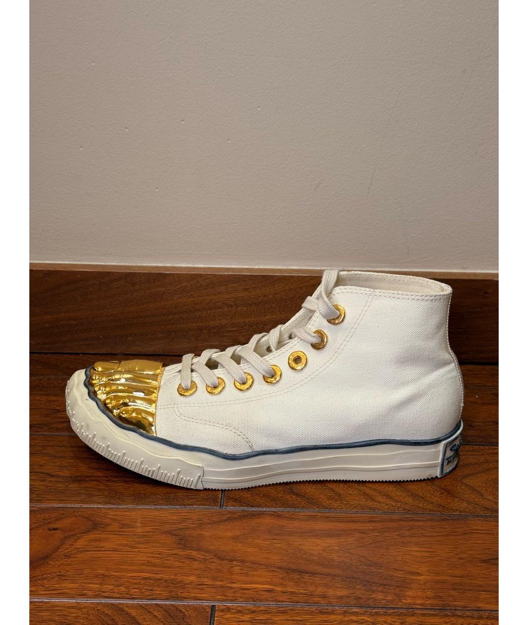 SCHIAPARELLI Белые текстильные кеды, фото 9