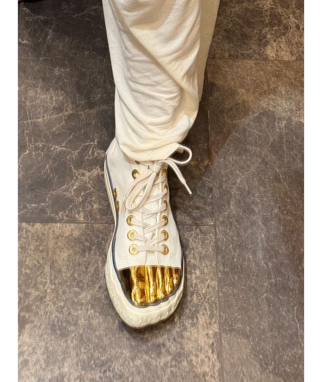 SCHIAPARELLI Белые текстильные кеды, фото 8