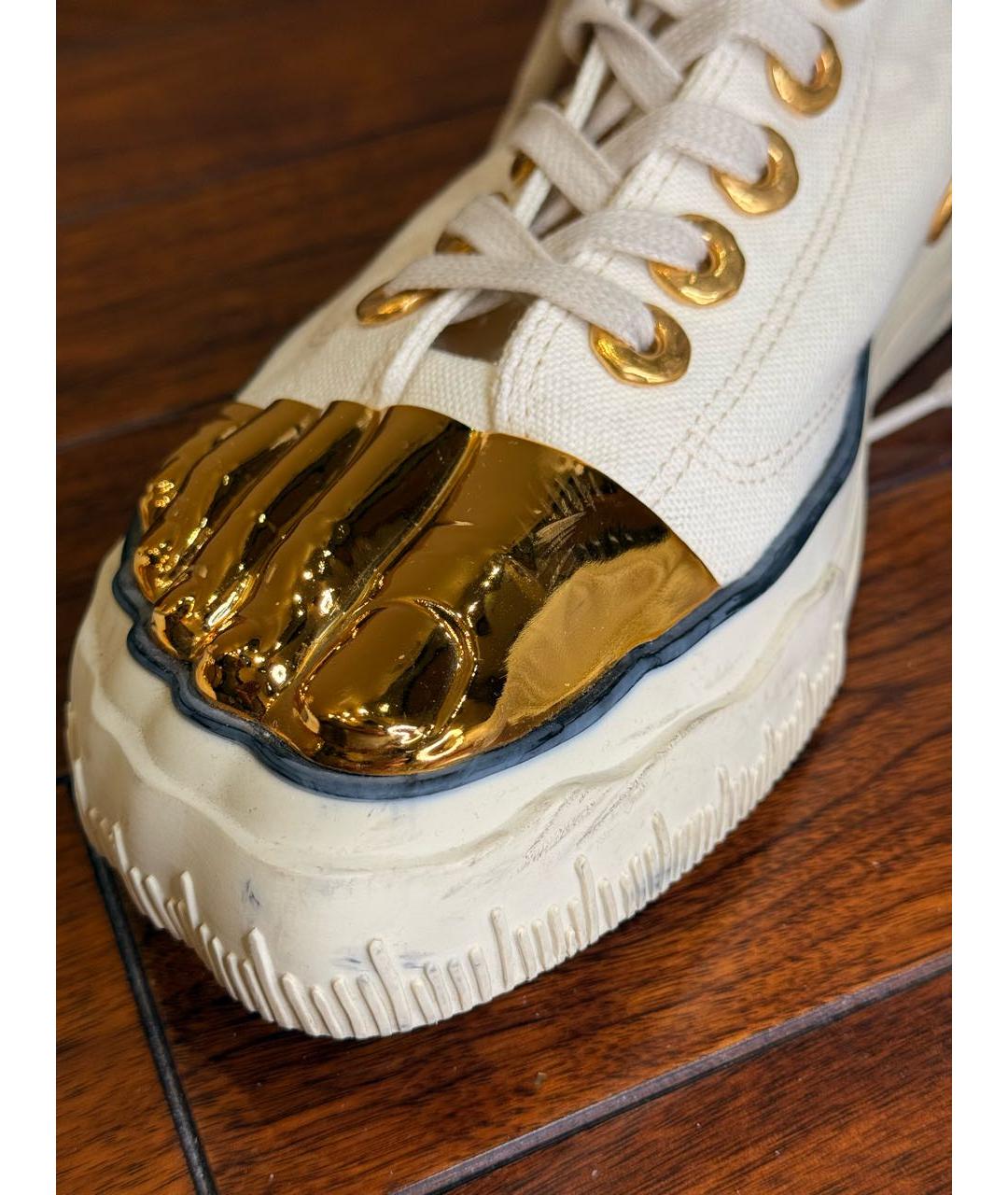 SCHIAPARELLI Белые текстильные кеды, фото 7