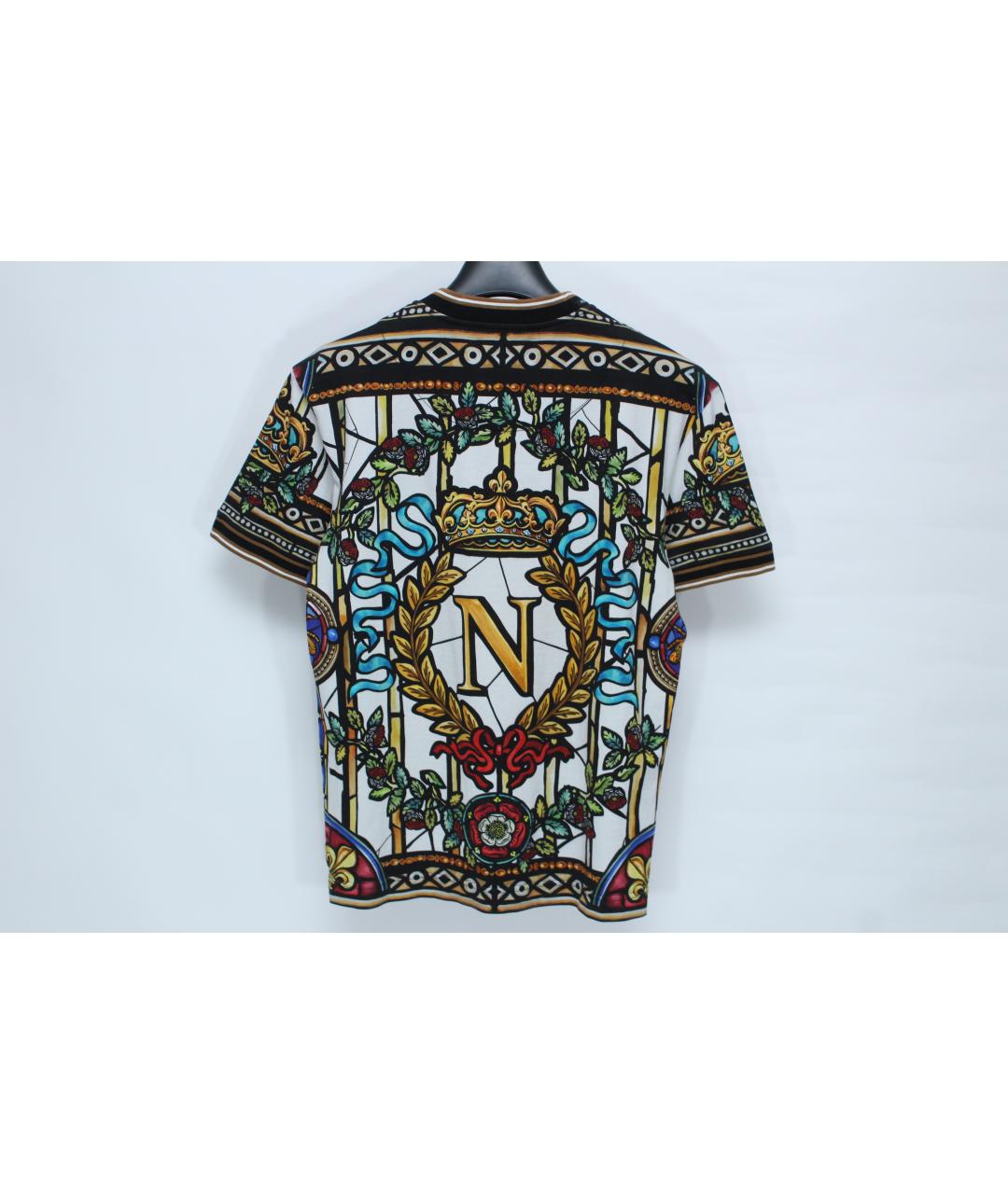 DOLCE&GABBANA Мульти хлопковая футболка, фото 3