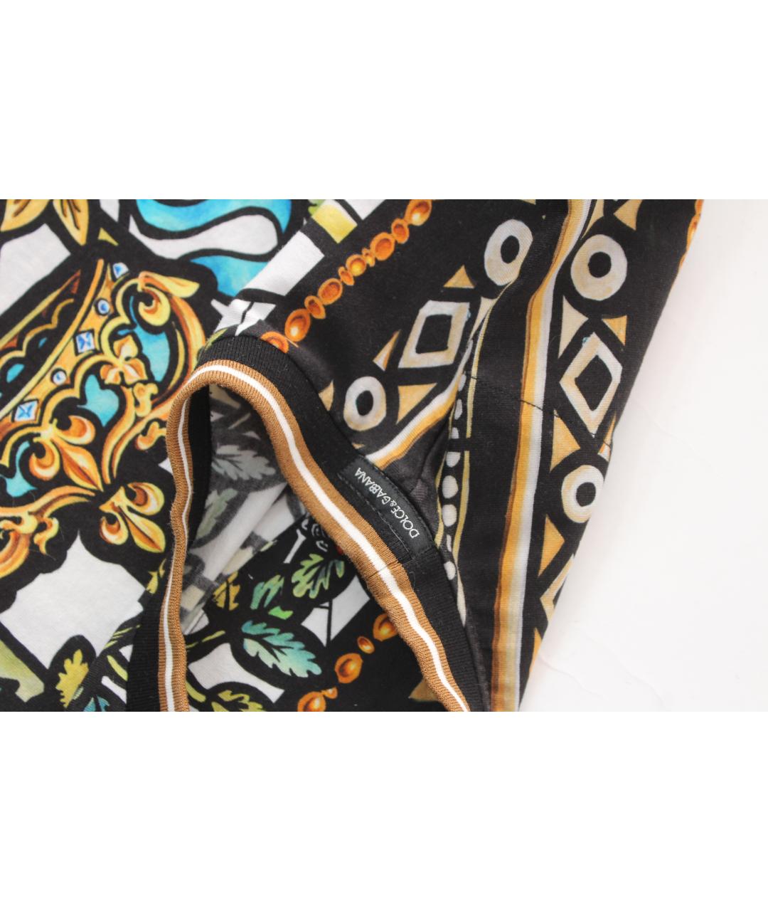 DOLCE&GABBANA Мульти хлопковая футболка, фото 8
