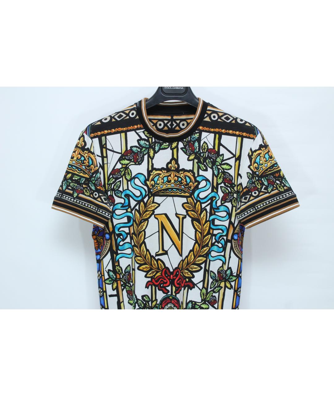 DOLCE&GABBANA Мульти хлопковая футболка, фото 2