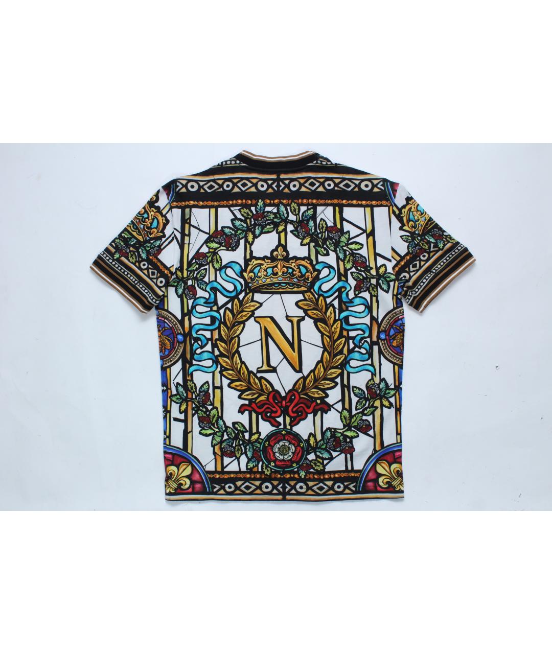 DOLCE&GABBANA Мульти хлопковая футболка, фото 5