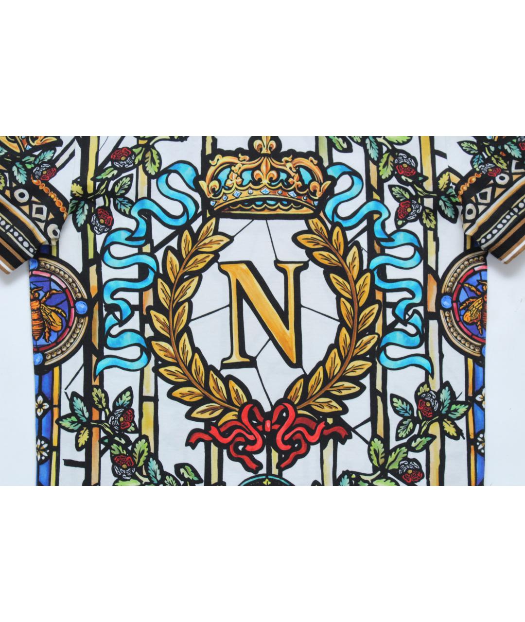 DOLCE&GABBANA Мульти хлопковая футболка, фото 6