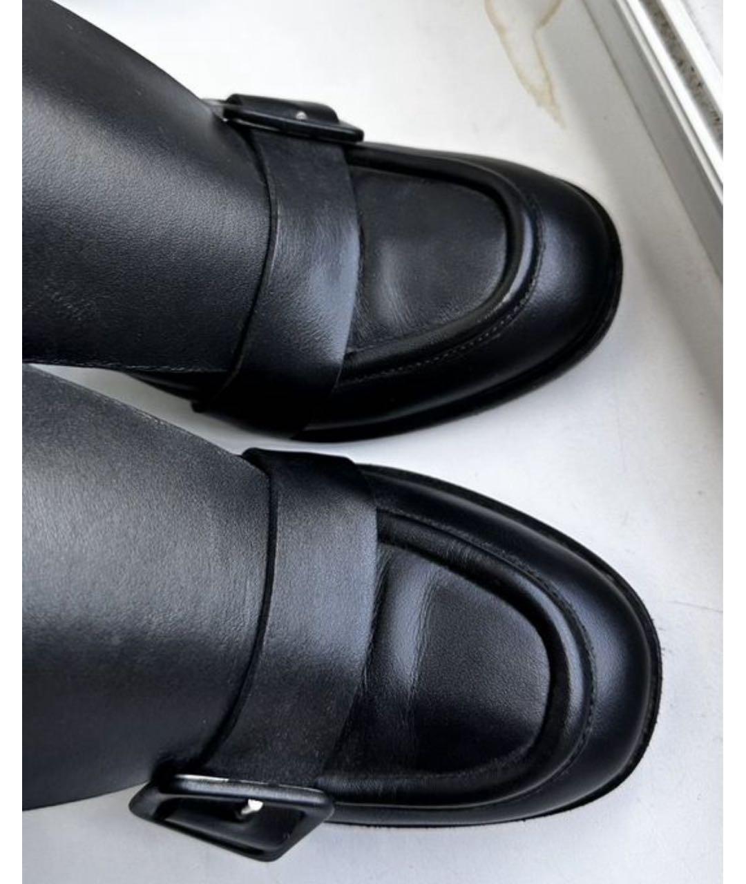 MSGM Черные кожаные ботильоны, фото 6