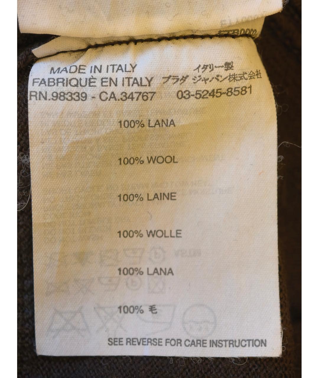 MIU MIU Коричневая шерстяная жилетка, фото 2