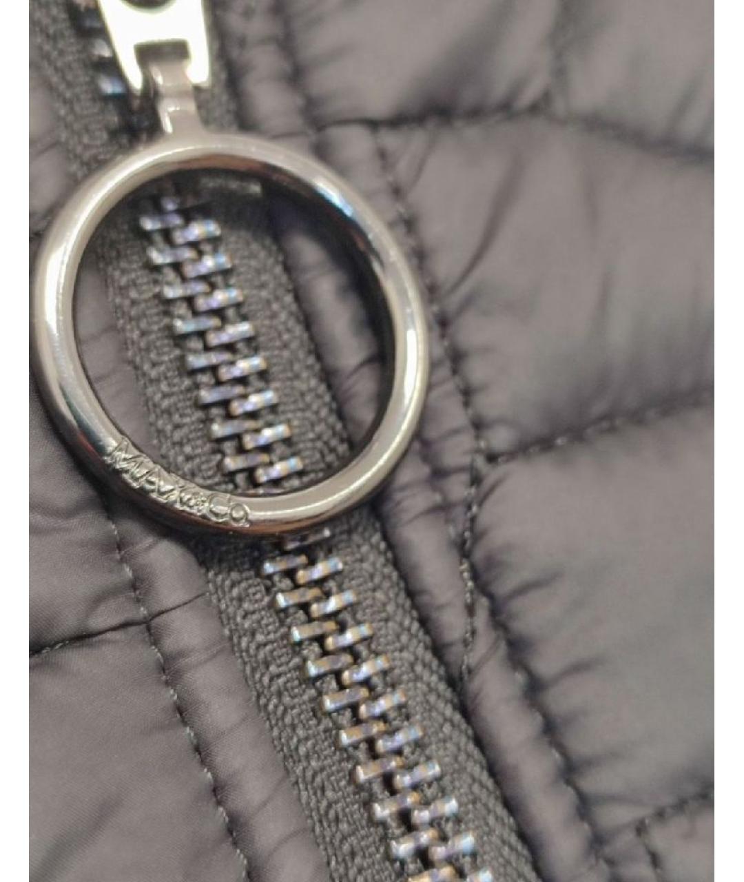 MAX&CO Черное полиамидовое пальто, фото 6