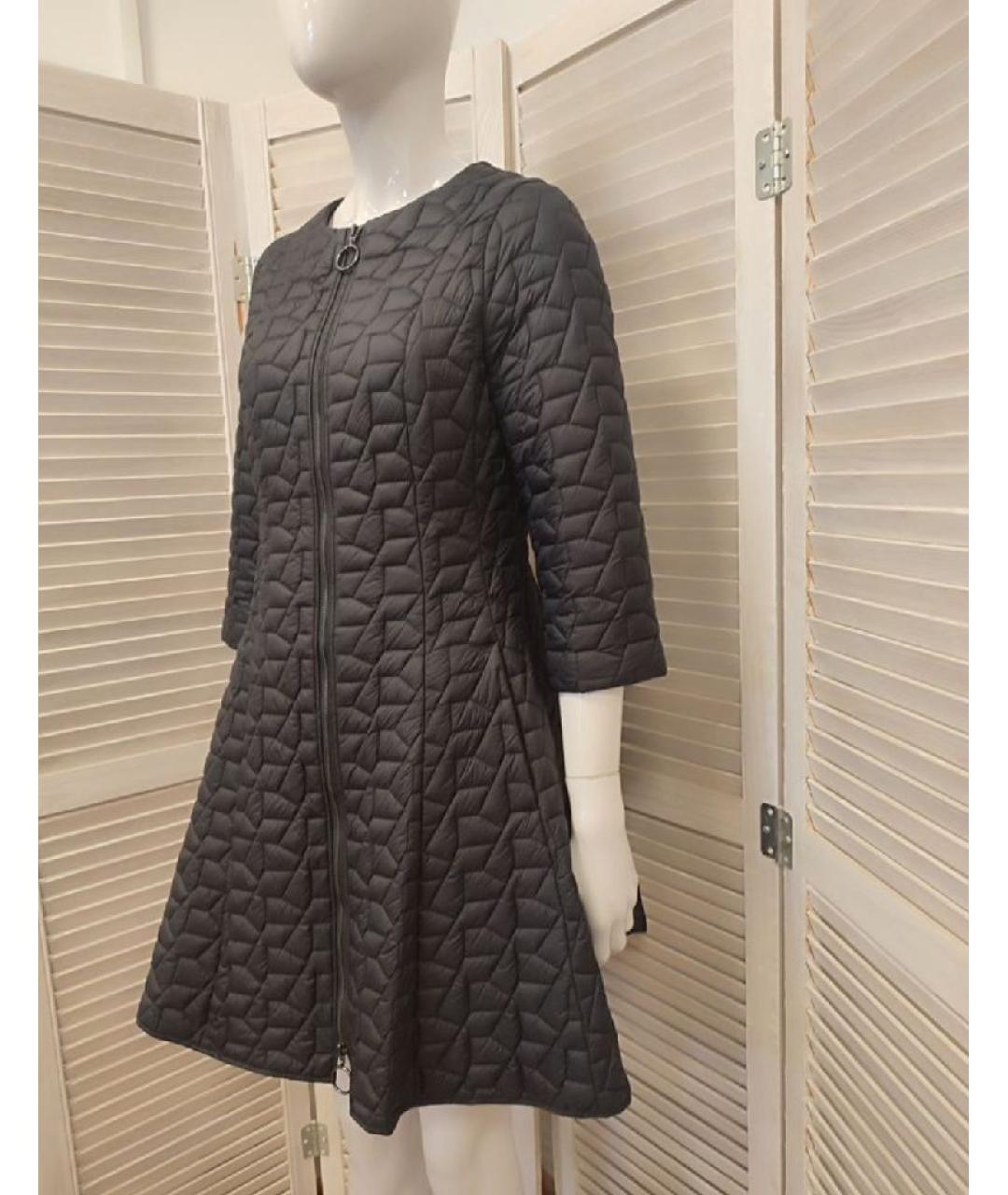 MAX&CO Черное полиамидовое пальто, фото 4