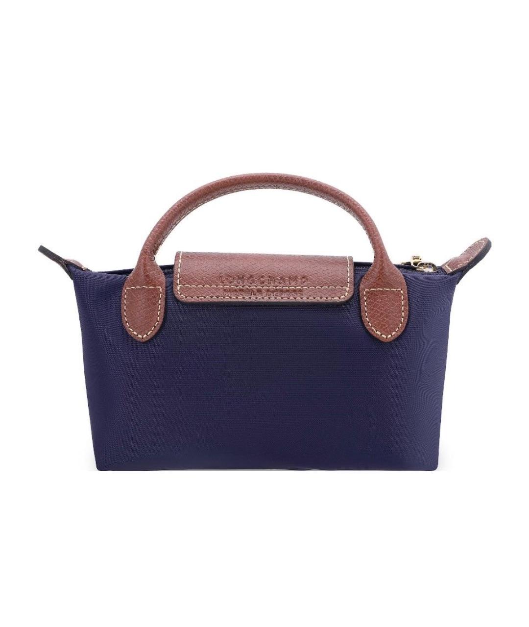 LONGCHAMP Темно-синяя сумка с короткими ручками, фото 7