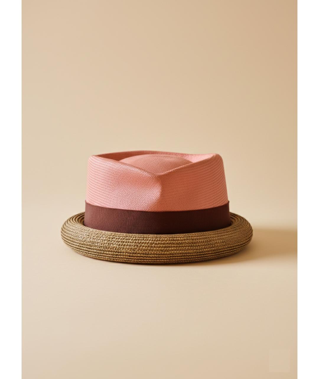 KENZO Розовая соломенная шляпа, фото 5