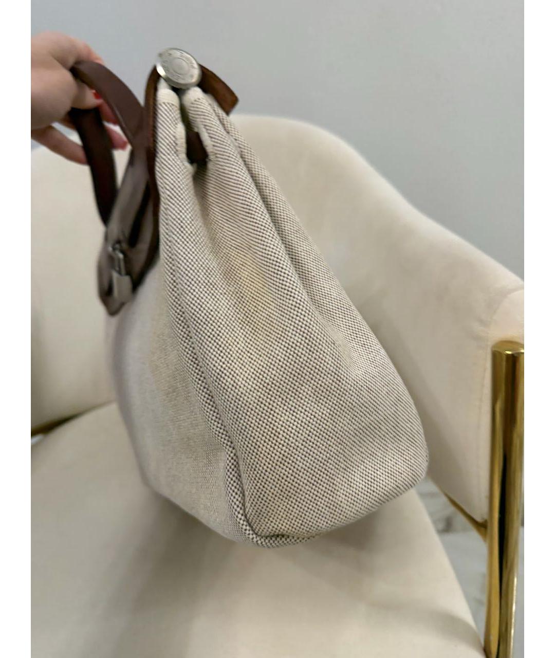 HERMES Коричневая сумка с короткими ручками, фото 5