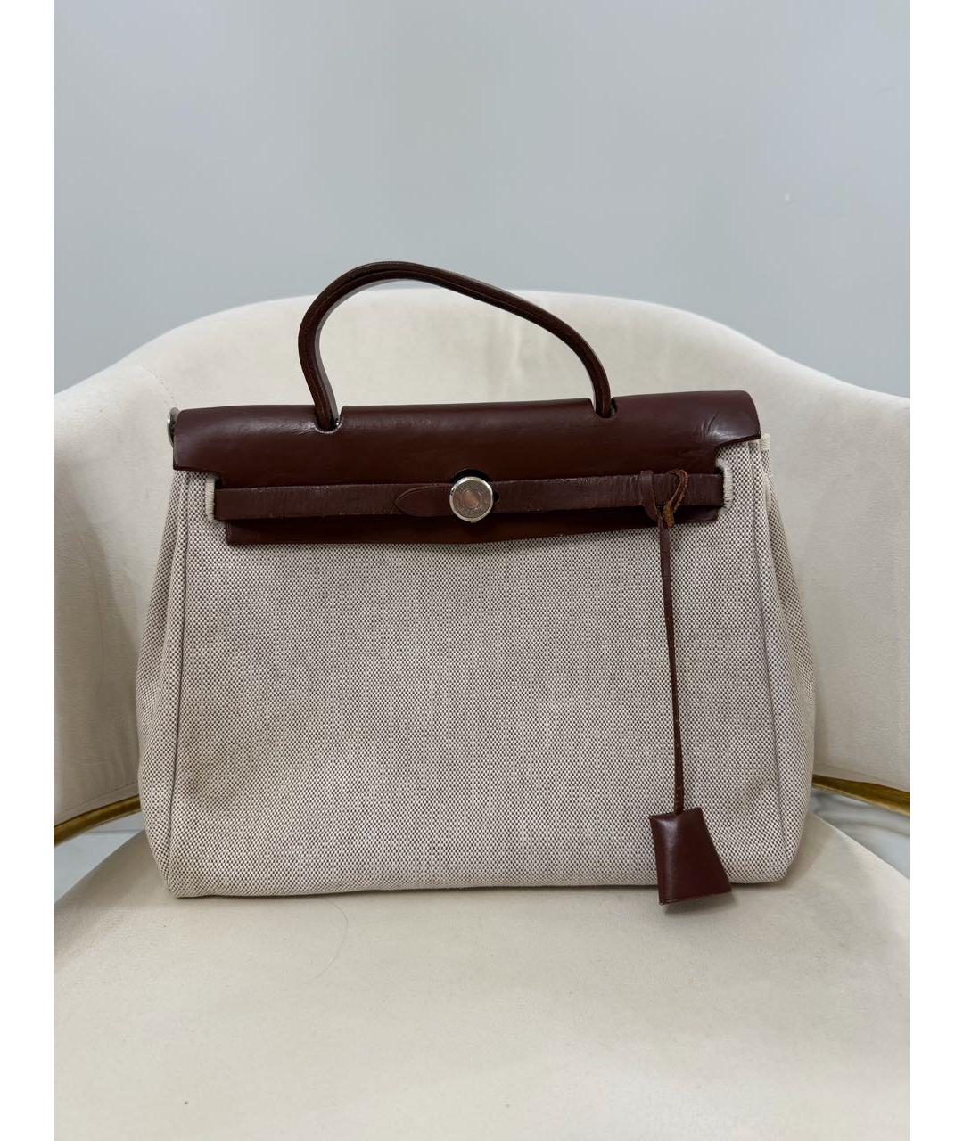 HERMES Коричневая сумка с короткими ручками, фото 2