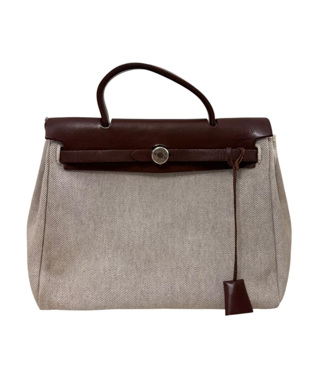 HERMES Коричневая сумка с короткими ручками, фото 1