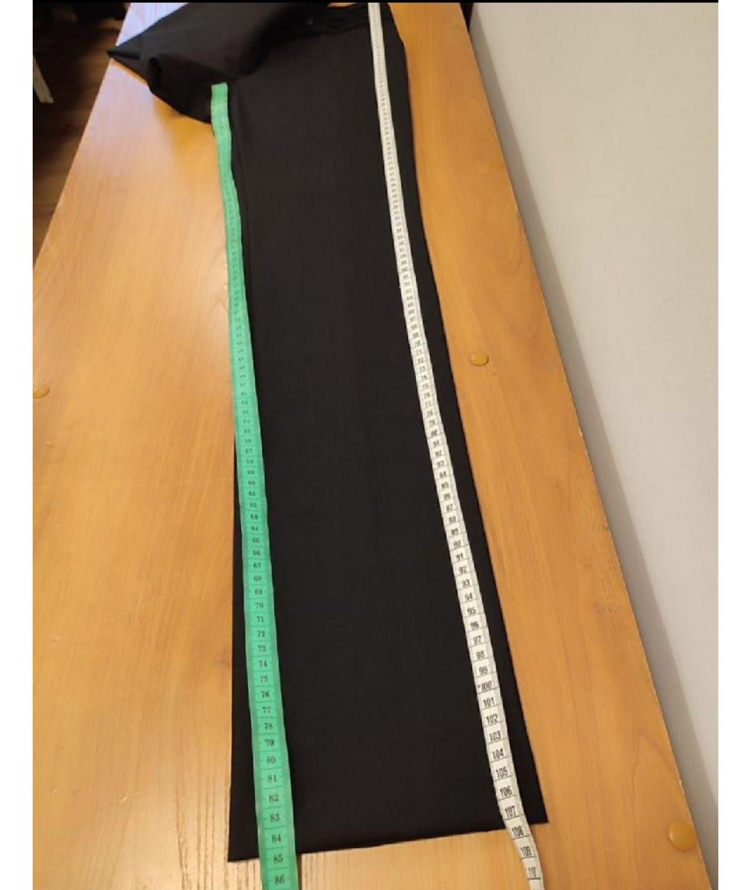 PAUL SMITH Черные шерстяные прямые брюки, фото 8