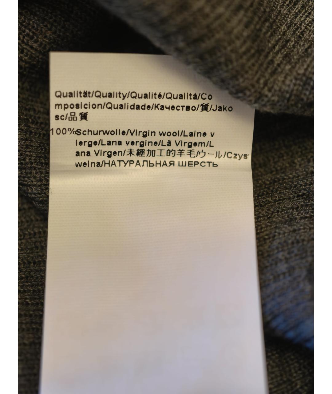 HUGO Коричневый шерстяной джемпер / свитер, фото 3