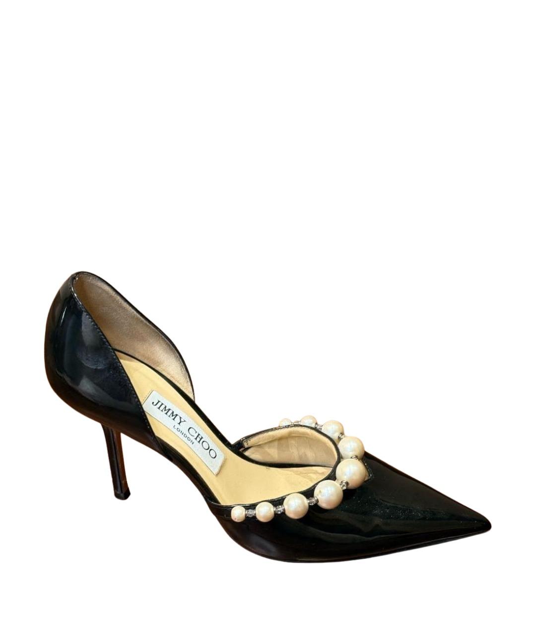 JIMMY CHOO Черные туфли из лакированной кожи, фото 1