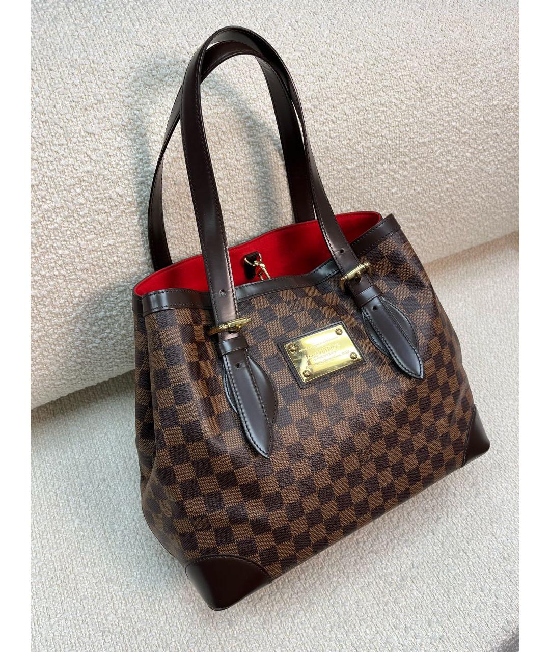 LOUIS VUITTON Коричневая сумка с короткими ручками, фото 2