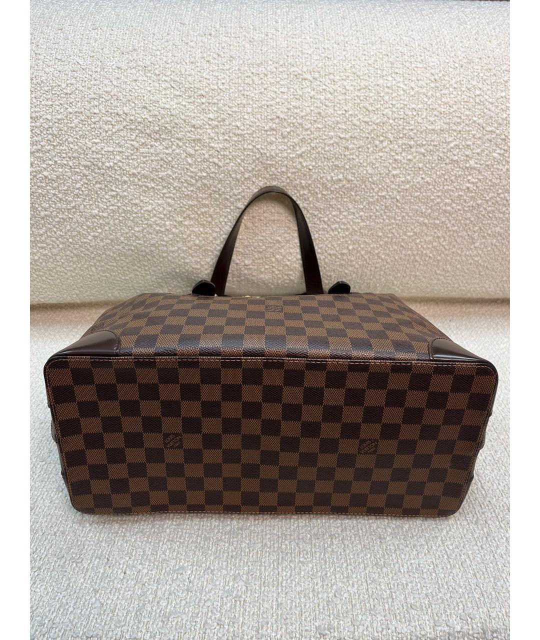 LOUIS VUITTON Коричневая сумка с короткими ручками, фото 6