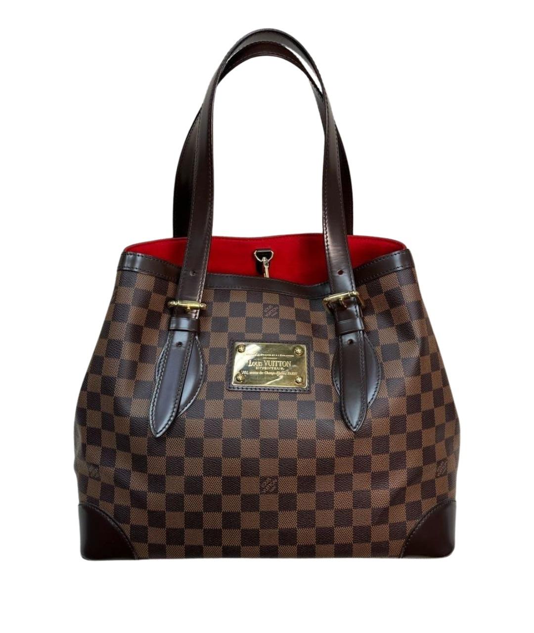 LOUIS VUITTON Коричневая сумка с короткими ручками, фото 1