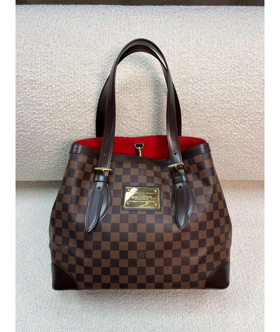 LOUIS VUITTON Коричневая сумка с короткими ручками, фото 9