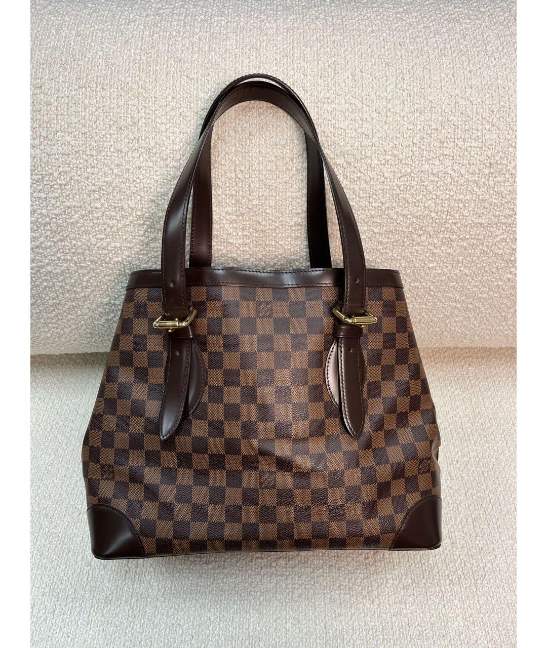 LOUIS VUITTON Коричневая сумка с короткими ручками, фото 3