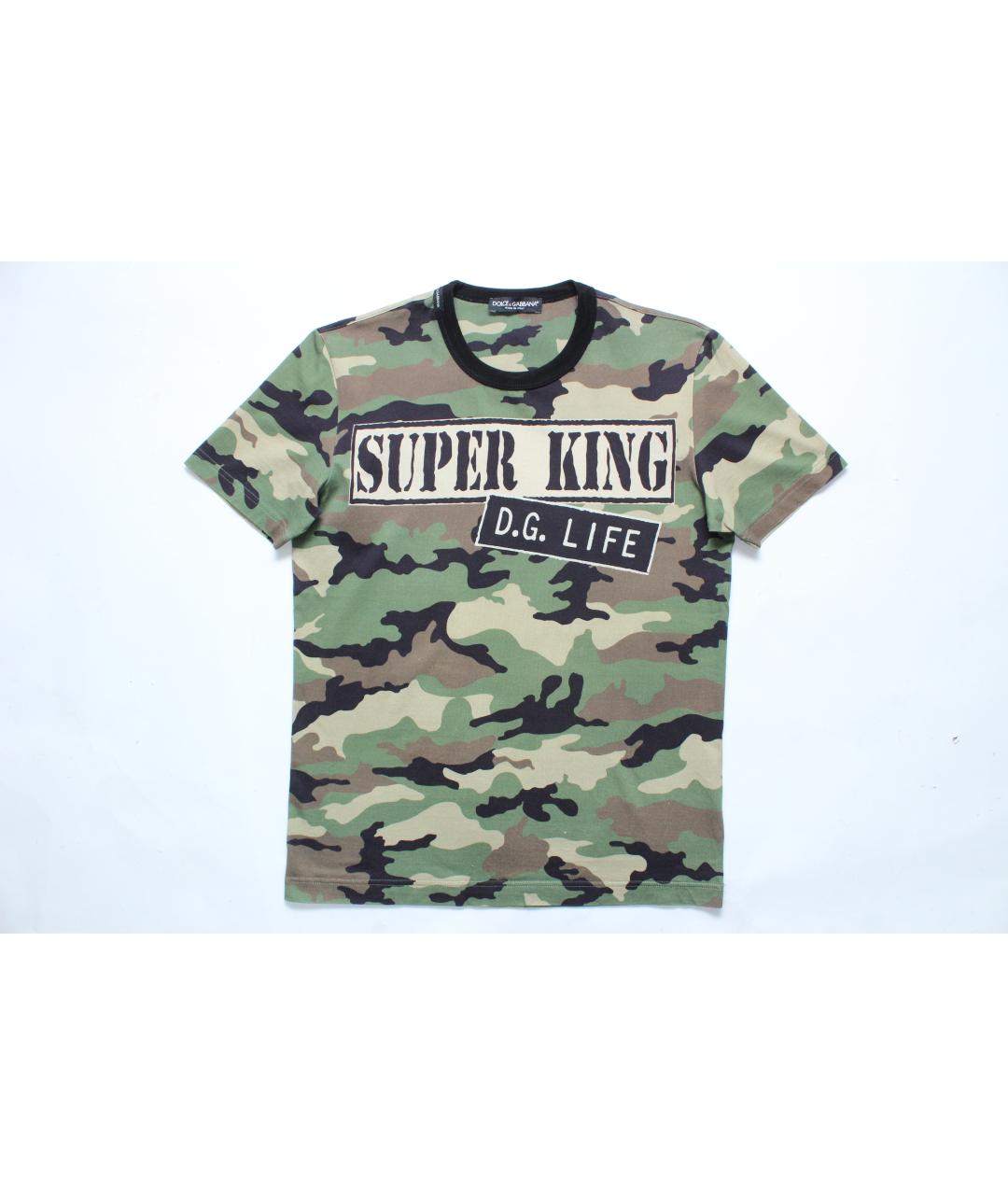 DOLCE&GABBANA Мульти хлопковая футболка, фото 4