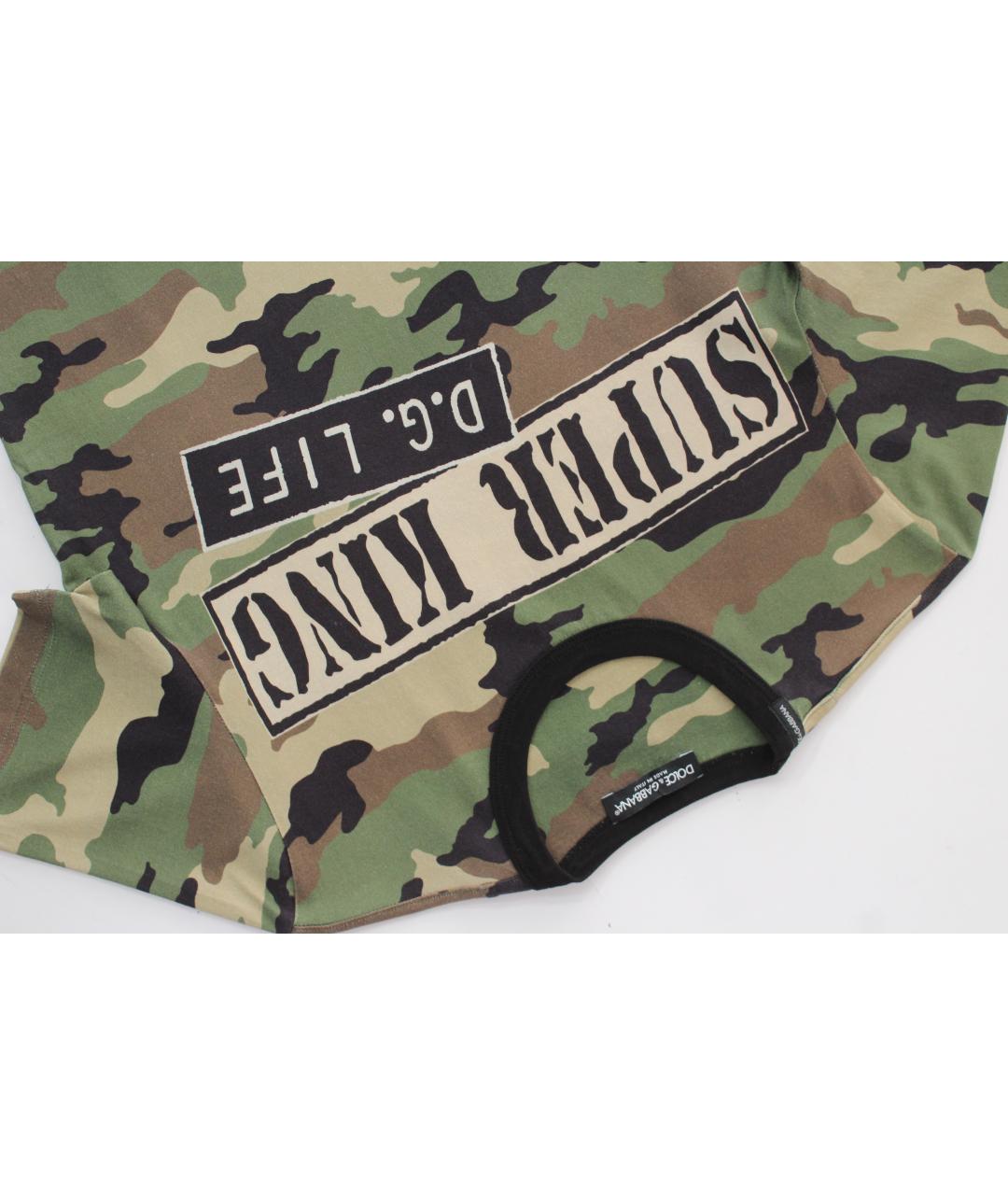 DOLCE&GABBANA Мульти хлопковая футболка, фото 5