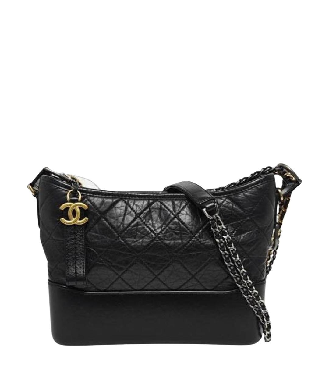 CHANEL Черная кожаная сумка через плечо, фото 1