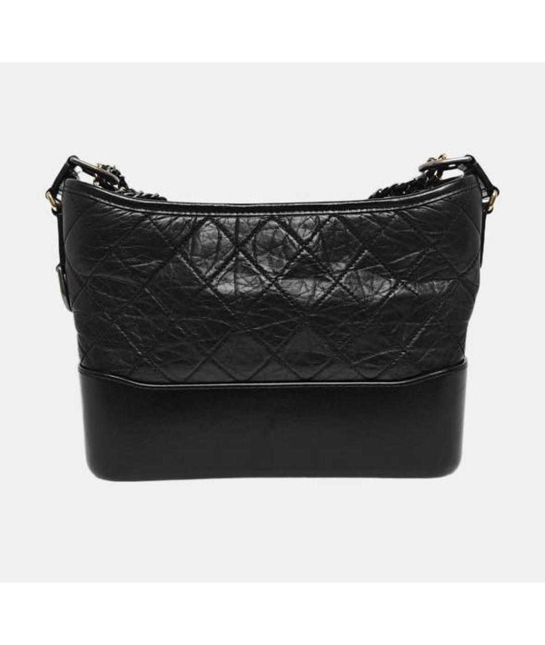 CHANEL Черная кожаная сумка через плечо, фото 3