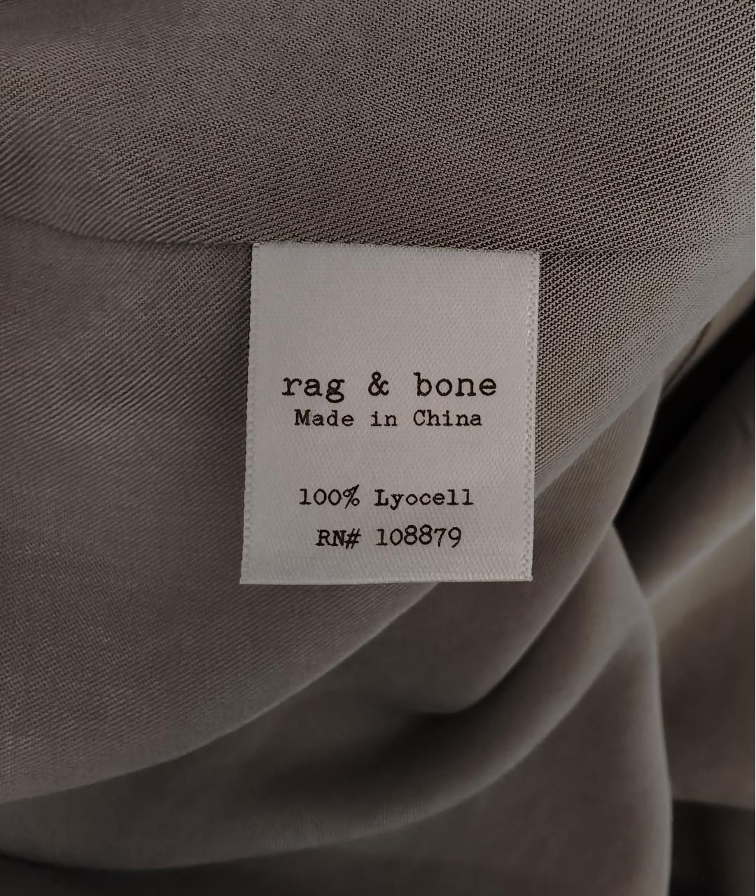 RAG & BONE Серый хлопковый сарафан, фото 4