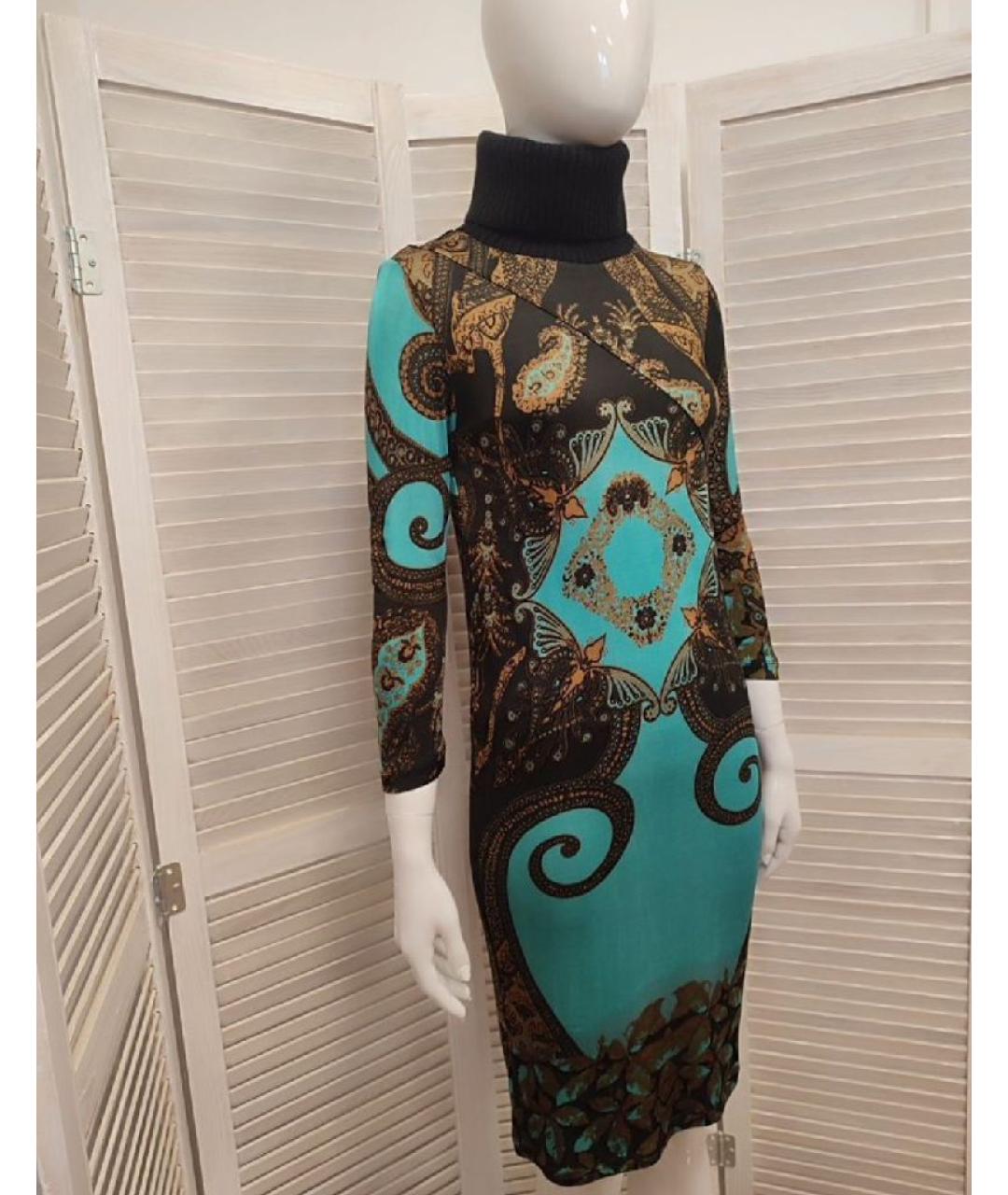 CAVALLI CLASS Мульти вискозное повседневное платье, фото 9