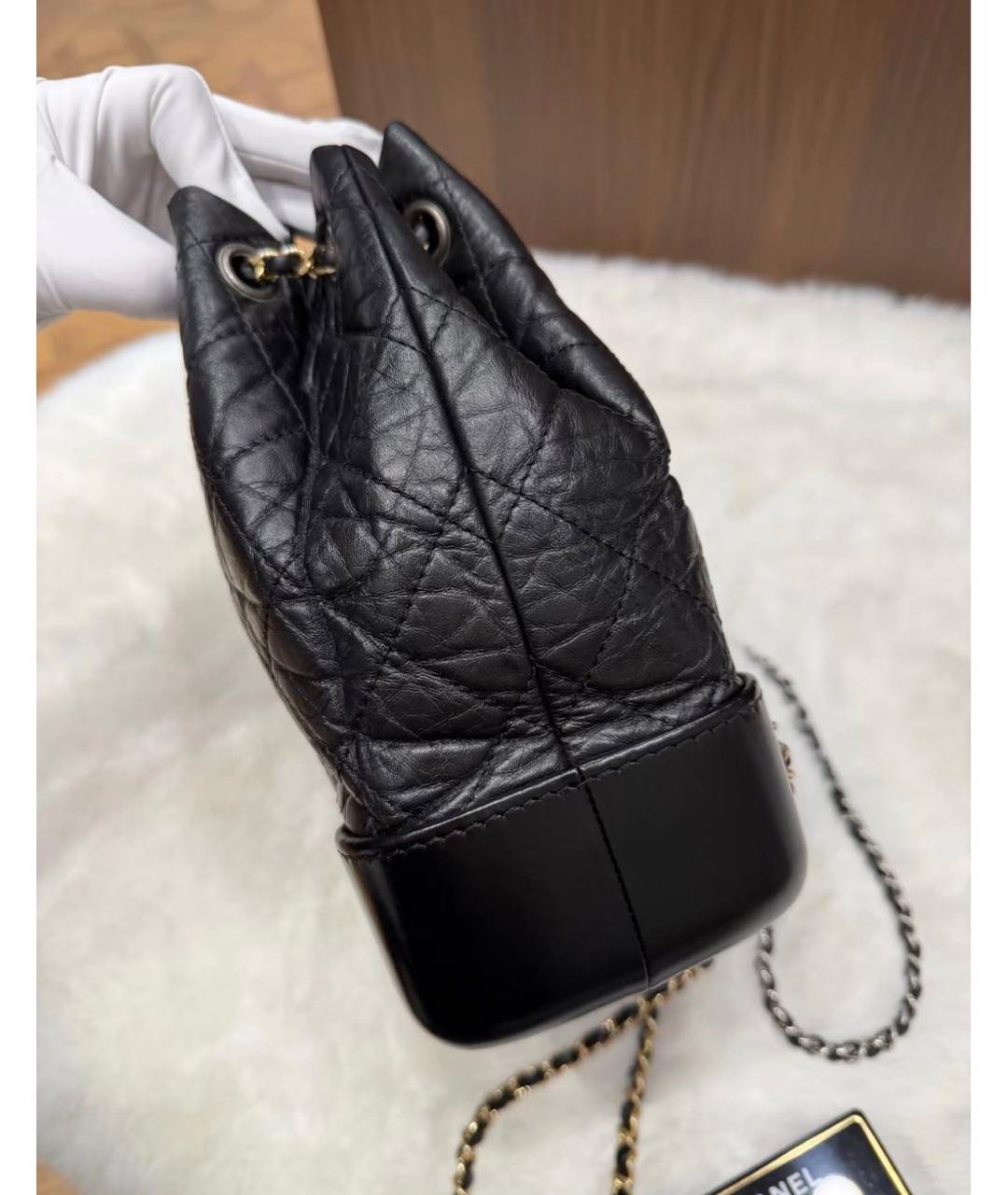 CHANEL Черный кожаный рюкзак, фото 3