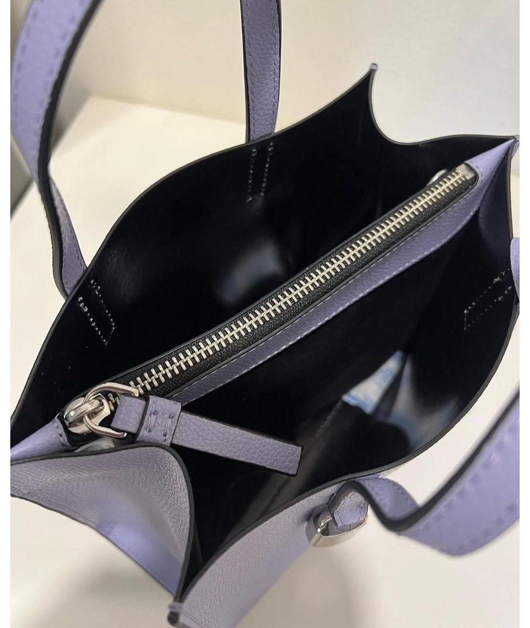 MARC JACOBS Фиолетовая кожаная сумка через плечо, фото 4