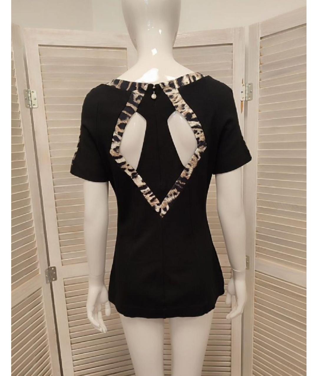 JUST CAVALLI Черная вискозная блузы, фото 2