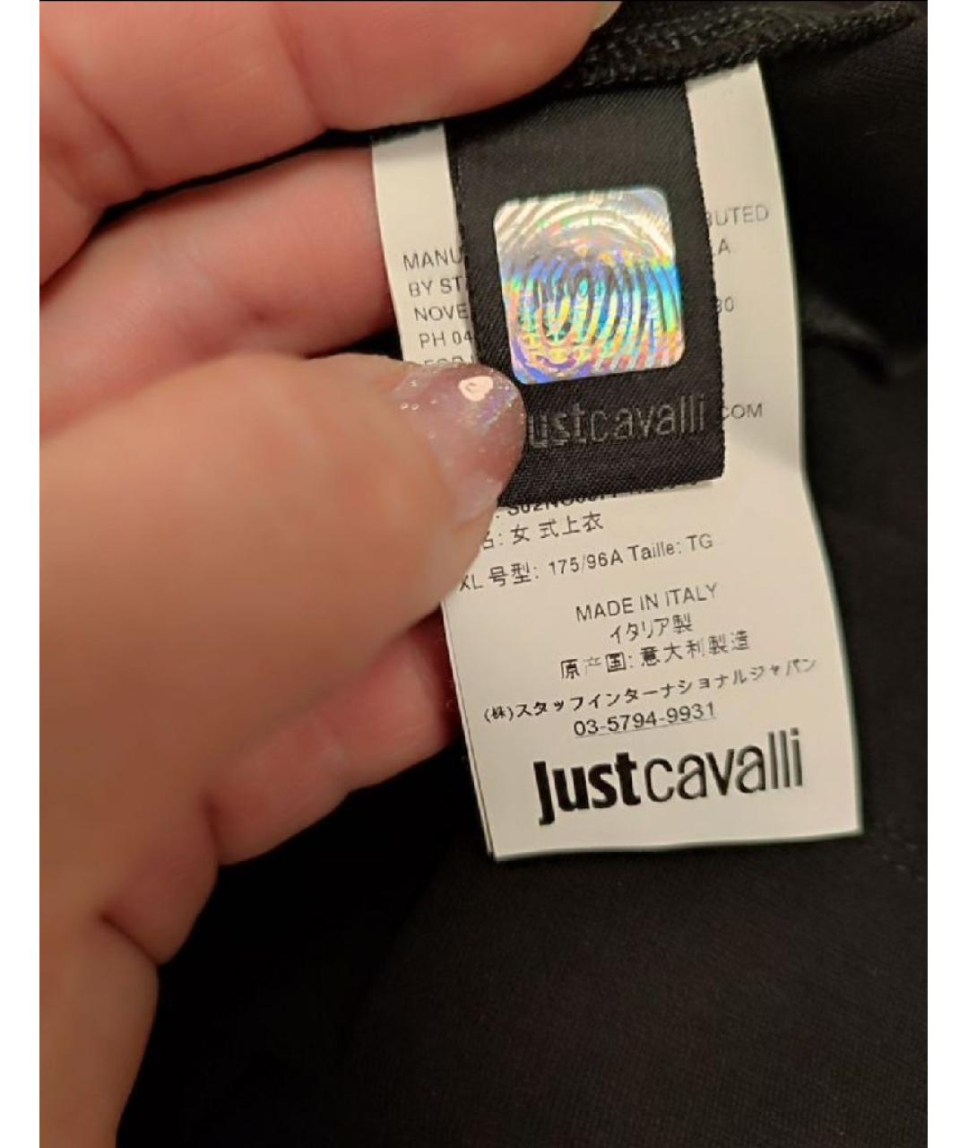 JUST CAVALLI Черная вискозная блузы, фото 3