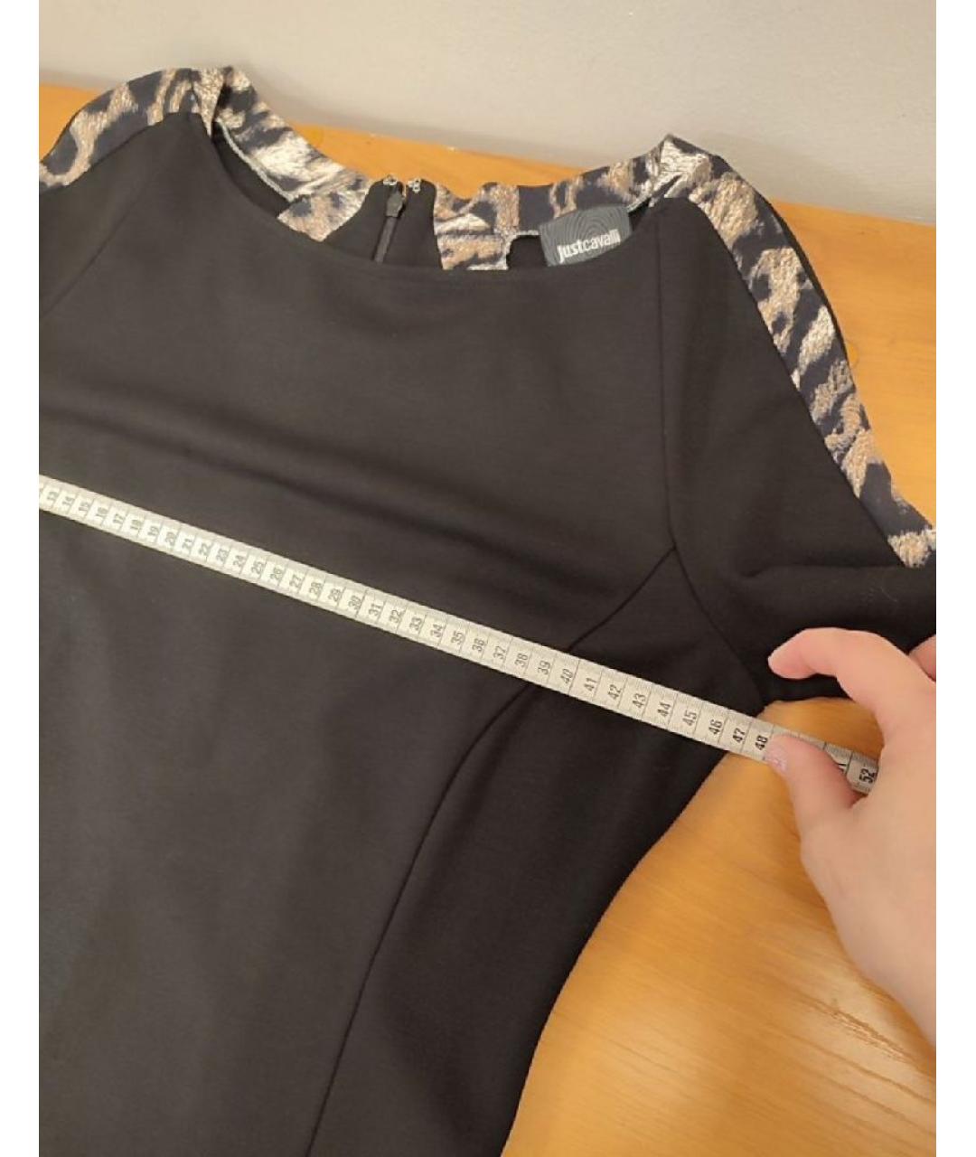 JUST CAVALLI Черная вискозная блузы, фото 9