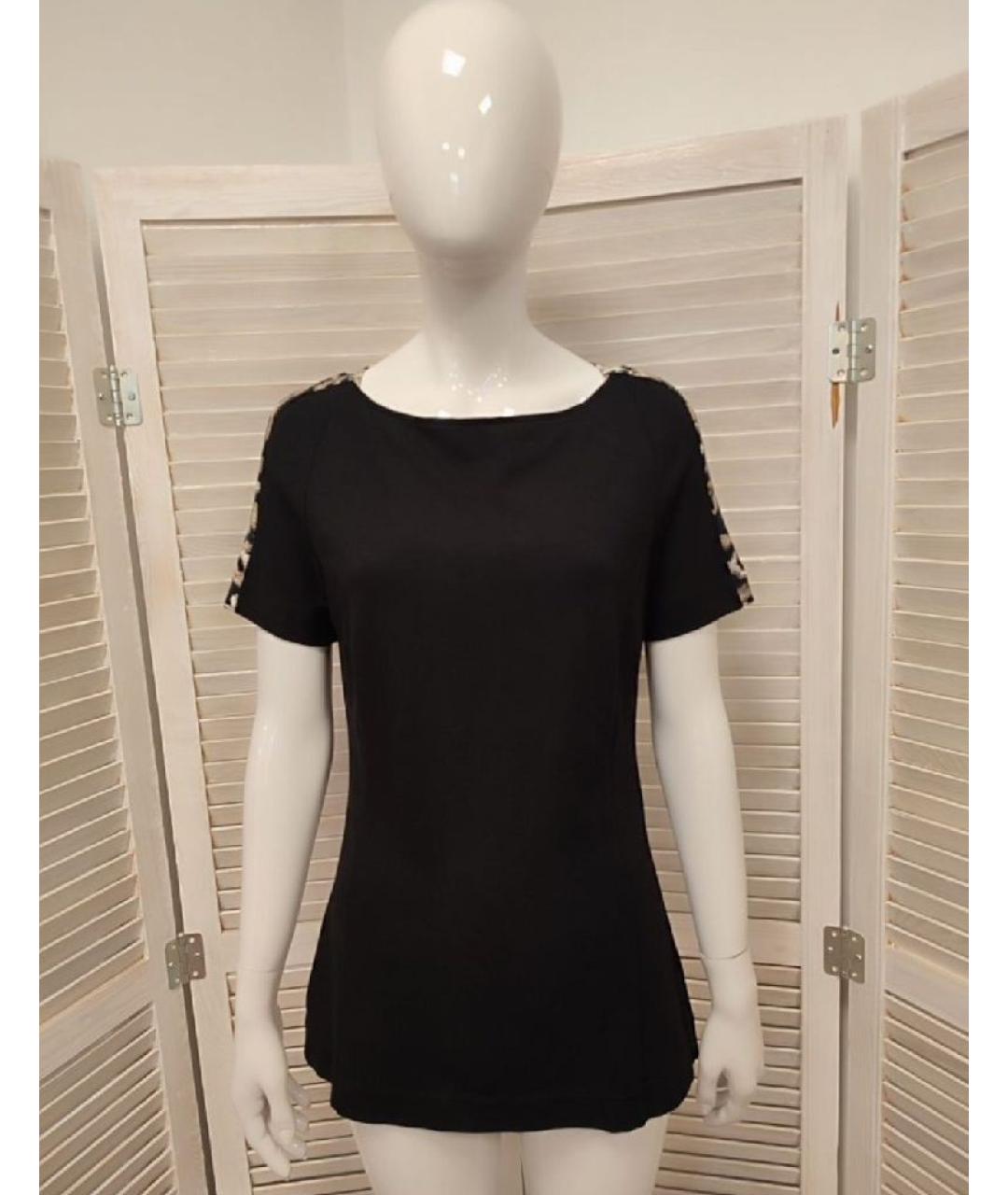 JUST CAVALLI Черная вискозная блузы, фото 10