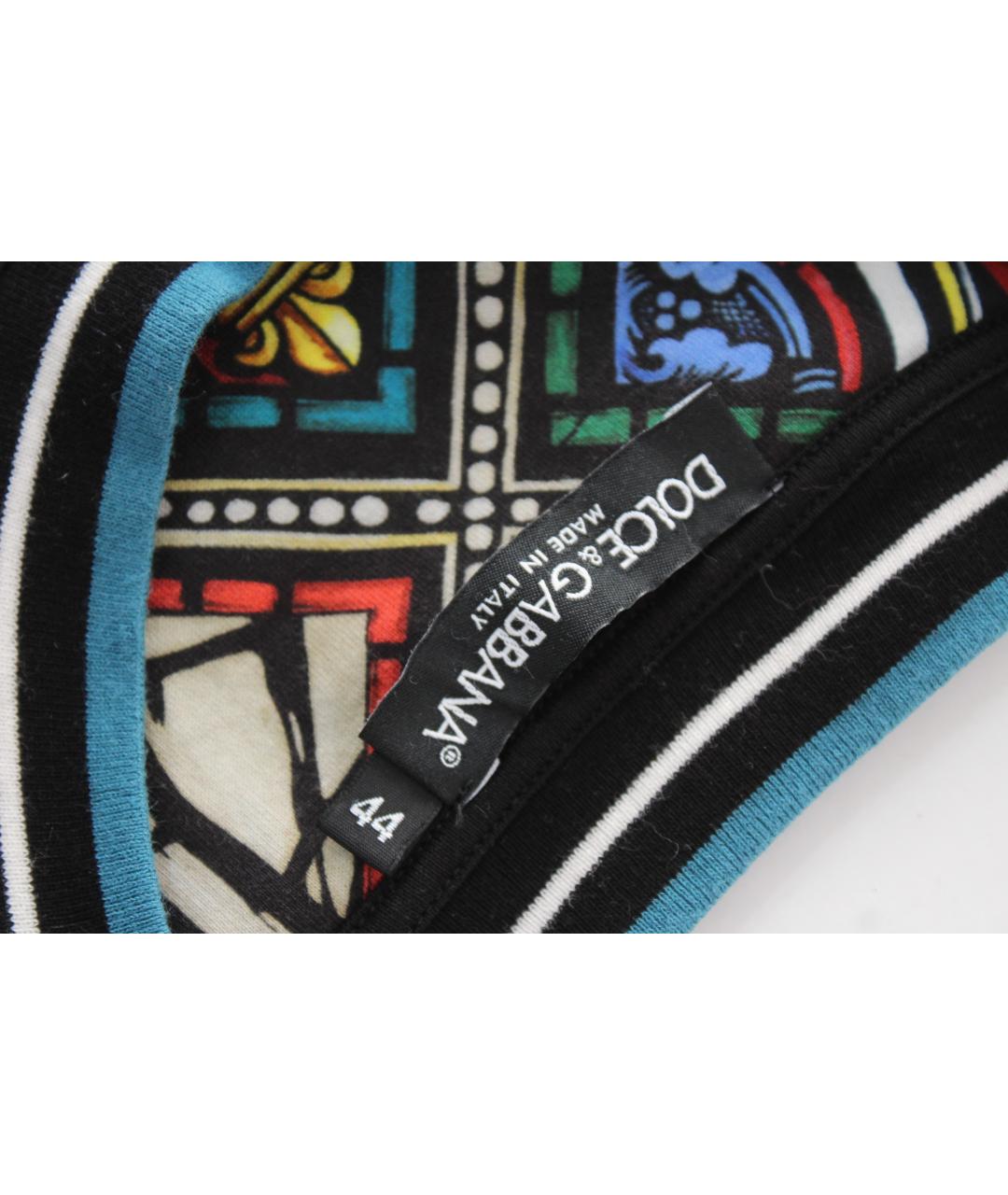 DOLCE&GABBANA Мульти хлопковая футболка, фото 6