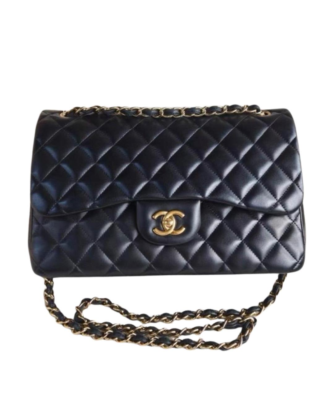 CHANEL Черная кожаная сумка через плечо, фото 1