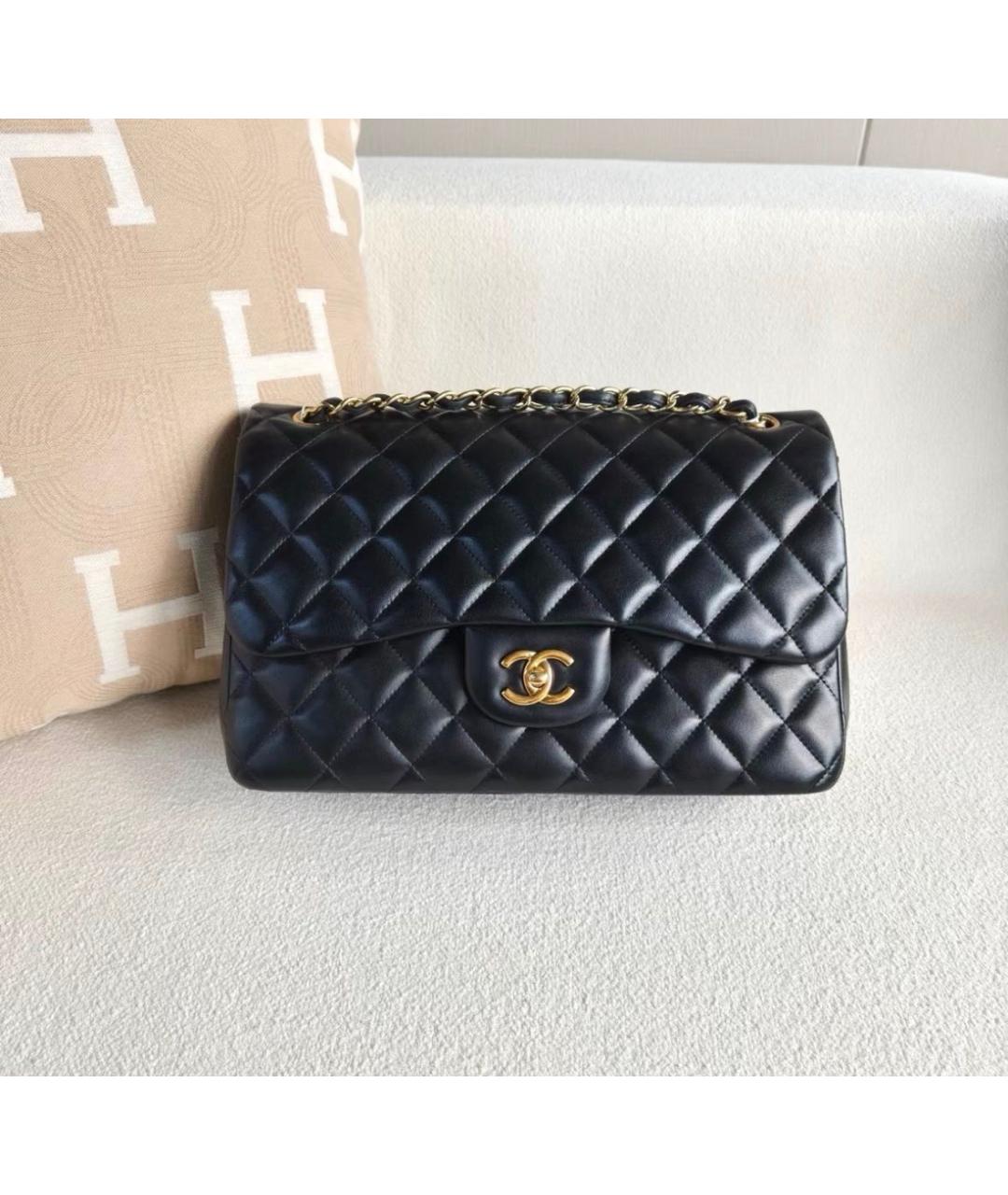 CHANEL Черная кожаная сумка через плечо, фото 2
