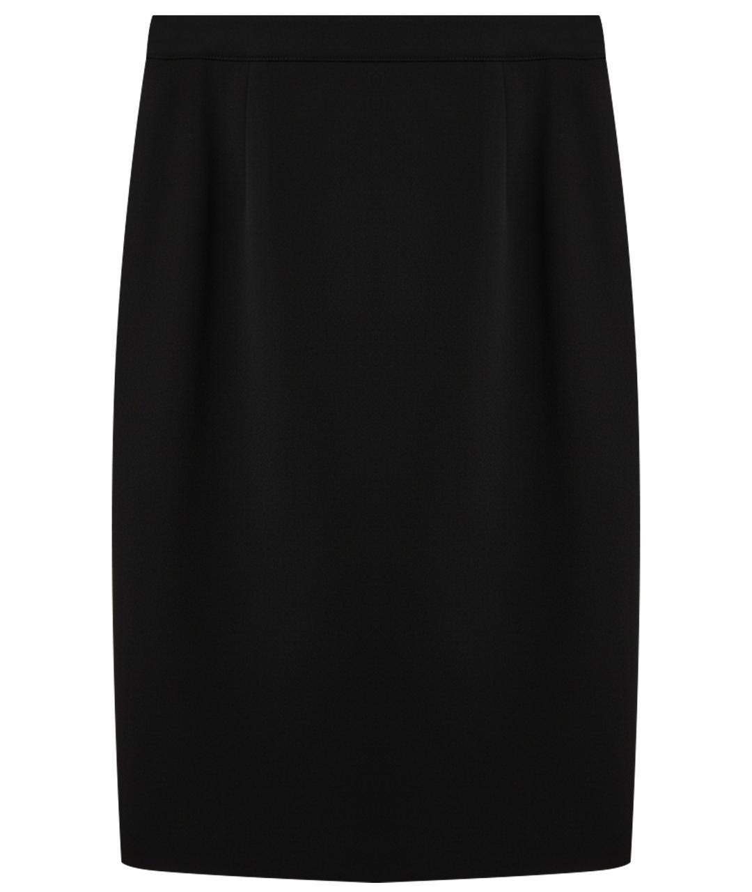 CALVIN KLEIN Черная льняная юбка миди, фото 1