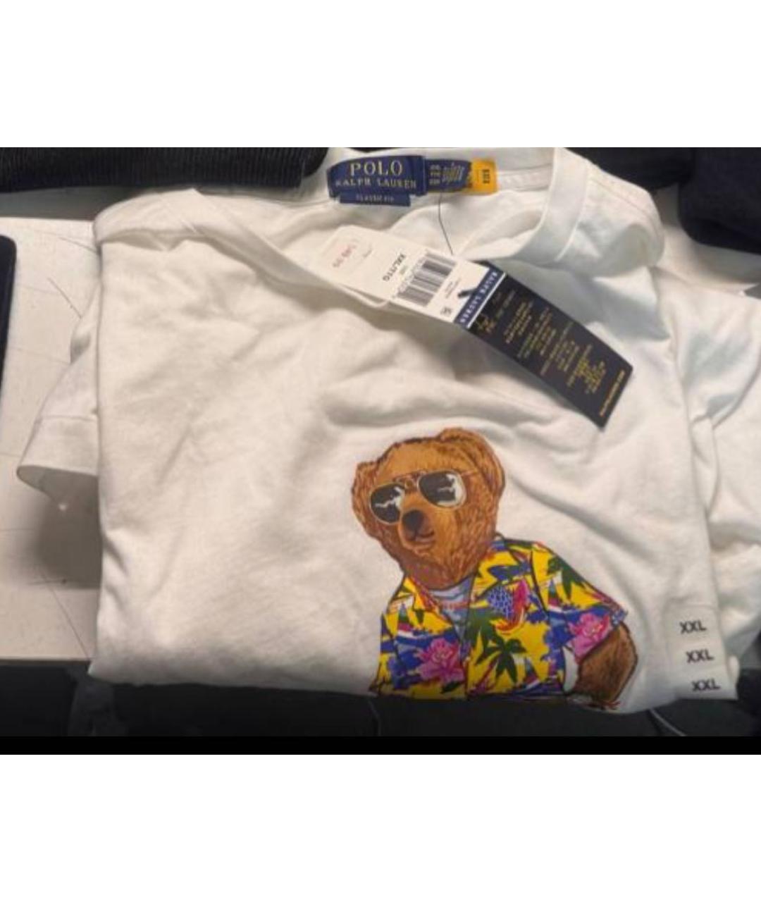 POLO RALPH LAUREN Белая хлопковая футболка, фото 3